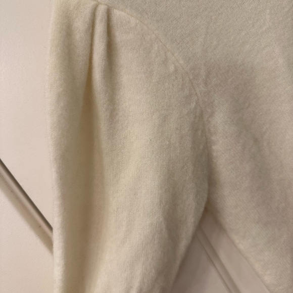 Z Supply Women's Soft Cream Sweater Short Puff Sleeve M - Picture 2 of 6